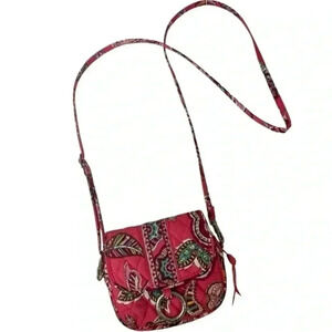 Vera Bradley RARE Retired Call Me Coral Little Hip Crossbody Purse